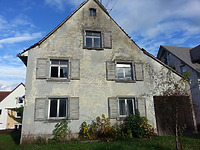 Südwestfassade / Wohnhaus mit Scheune in 78345 Moos (Bildarchiv, Landesamt für Denkmalpflege, Dienstsitz Freiburg)