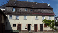 Ostansicht, mit Haus Nr. 29 links und Haus Nr. 31 rechts / Doppelhaushälfte  in 97922 Lauda-Königshofen-Heckfeld (20.07.2018)