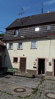 Teilansicht Haus Nr. 29 von Osten / Doppelhaushälfte  in 97922 Lauda-Königshofen-Heckfeld (20.07.2018)