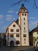 Ansicht / Rathausturm in 74821 Mosbach (2019 - Burghard Lohrum)