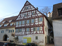 Ansicht des Gebäudes von Südwesten (2016) / Bönnigheim-Hohenstein Altes Rathaus in 74357 Bönnigheim-Hohenstein (26.01.2016 - Markus Numberger, Esslingen)