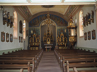 Kirchenraum nach Abschluss der konservierenden Maßnahmen / Kirche St. Nikolaus in 78120 Furtwangen-Schönenbach (02.04.2019 - B. Wink)