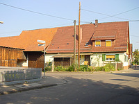 Ansicht von Süden  / Wohnhaus eines Streckhofes in 70794 Filderstadt, Bonlanden ( 03.08.2004 - Foto: Tilmann Marstaller )