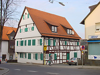 Ansicht von Südwesten / Wohnhaus in 70794 Filderstadt, Plattenhardt ( 17.02.2004 - Tilmann Marstaller)