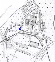 Gesamtplan von Bebenhausen
(nach dem Urkatasterplan von 1825)  / Schreibturm (Inneres Tor) in 72070 Tübingen-Bebenhausen