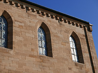 Westfassade, Ausschnitt / Evangelische Kirche Unsere Liebe Frau in 75059 Zaisenhausen (06.11.2020 - Aufn. Dorothea Roos) Westfassade, Ausschnitt / Evangelische Kirche Unsere Liebe Frau in 75059 Zaisenhausen (06.11.2020 - Aufn. Dorothea Roos)