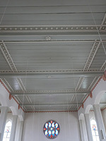 Decke Mittelschiff / Evangelische Kirche Unsere Liebe Frau in 75059 Zaisenhausen (29.09.2020 - Aufn. Dorothea Roos) Decke Mittelschiff / Evangelische Kirche Unsere Liebe Frau in 75059 Zaisenhausen (29.09.2020 - Aufn. Dorothea Roos)