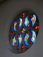 Fensterrose (Südmauer) / Evangelische Kirche Unsere Liebe Frau in 75059 Zaisenhausen (29.09.2020 - Aufn. Dorothea Roos) Fensterrose (Südmauer) / Evangelische Kirche Unsere Liebe Frau in 75059 Zaisenhausen (29.09.2020 - Aufn. Dorothea Roos)
