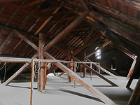 Dachtragwerk / Evangelische Kirche Unsere Liebe Frau in 75059 Zaisenhausen (29.09.2020 - Aufn. Dorothea Roos) Dachtragwerk / Evangelische Kirche Unsere Liebe Frau in 75059 Zaisenhausen (29.09.2020 - Aufn. Dorothea Roos)