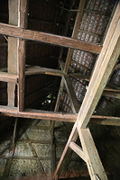 Blick in das Dachwerk der Scheune nach Südwesten / Scheune in 70794 Filderstadt-Plattenhardt ( 24.06.2019 - Tilmann Marstaller )