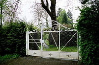 Gartentor / Ehem. Gartenhaus in 88400 Biberach a. d. Riß, Biberach an der Riß (2002 - Sabine Kraume-Probst, LAD, RP Tübingen)