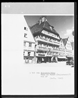 Sog. Kleeblatthaus in 88400 Biberach, Biberach an der Riß (1942 -  Bildarchiv Foto Marburg, aus: https://www.bildindex.de/document/obj20483257?part=0&medium=mi04035a13)