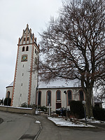 Südansicht / Kath. Kirche St. Alban in 88483 Burgrieden (15.02.2025 - Christin Aghegian-Rampf)