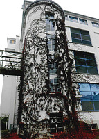 Ansicht Süd - Treppenturm / Industriebrache „Schachenmayr-Gelände“ in 73084 Salach (2020 - Armin Seidel)