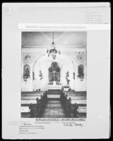 Innenansicht in Richtung Chor / Kath. Kapelle St. Michael in 88416 Erlenmoos-Edenbachen (1958 - LAD Baden-Württemberg, Stuttgart (Bildindex)) Innenansicht in Richtung Chor / Kath. Kapelle St. Michael in 88416 Erlenmoos-Edenbachen (1958 - LAD Baden-Württemberg, Stuttgart (Bildindex))