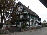 Ansicht Südosten / Areal Hecht, Haupthaus in 77694 Auenheim (2022 - Burghard Lohrum)