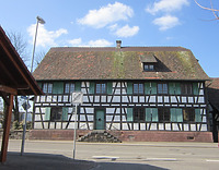 Ansicht Osten / Areal Hecht, Haupthaus in 77694 Auenheim (2022 - Burghard Lohrum)