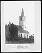 Südwestansicht / Evang. Georgskirche in 79211 Denzlingen (1964 - Bildindex, Urheber: LAD Baden-Württemberg, Außenstelle Freiburg)