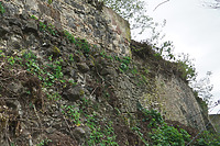 Spolie in klassizistischen Architekturformen als Bestandteil einer Reparatur innerhalb der oberen Mauer / Stadtmauer in 79206 Breisach, Breisach am Rhein (12.2021 - S. King)
