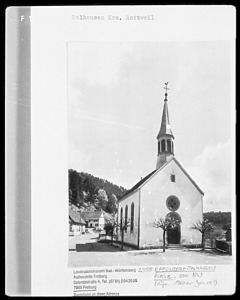 Nordansicht / Kapelle in 78736 Talhausen (1960 - LAD Baden-Württemberg, Außenstelle Freiburg)
