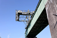 Ansicht des Stauwehres mit dem Kran von Südwesten / Stauwehrkran der RADAG in 79774 Albbruck-Dogern (09.2023 - K. Herrmann, Bad Krozingen) Ansicht des Stauwehres mit dem Kran von Südwesten / Stauwehrkran der RADAG in 79774 Albbruck-Dogern (09.2023 - K. Herrmann, Bad Krozingen)