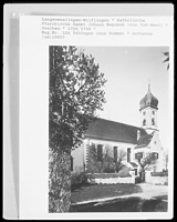 Südansicht / Kath. Kirche St. Johannes Nepomuk in 88515 Langenenslingen, Wilflingen (um 1960 - LAD Baden-Württemberg, Außenstelle Tübingen, Quelle: bildindex.de) Südansicht / Kath. Kirche St. Johannes Nepomuk in 88515 Langenenslingen, Wilflingen (um 1960 - LAD Baden-Württemberg, Außenstelle Tübingen, Quelle: bildindex.de)