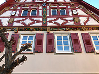 Fertigstellungsbefund; Mittelpartier Ostseite / Altes Rathaus in 74249 Jagsthausen (18.11.2020 - Ferdinand M. Schäfer; SCHÄFER.PARTNER PartG Architektur.Städtebau.Denkmalpflege)
