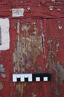 Fassungsbefund der Holzfassungen des Fachwerks  / Altes Rathaus in 74249 Jagsthausen (03.08.2020 - Ferdinand M. Schäfer; SCHÄFER.PARTNER PartG Architektur.Städtebau.Denkmalpflege)