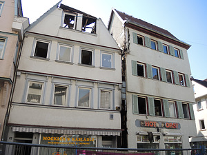 Ansicht des Gebäudes von Westen / Wohn-und Geschäftshaus in 73728 Esslingen am Neckar (30.06.2015 - Markus Numberger)