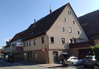 Wohnhaus Löchgauer Str.3, Erligheim, Ensemble Grüner Baum, Südwest-Ansicht / Herberge und Gaststall in 74391 Erligheim (10.05.2022 - JaKo Baudenkmalpflege GmbH)