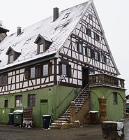 Gasthaus Grüner Baum, Erligheim, Ansicht von Nordost / Gasthaus "Zum grünen Baum" in 74391, Erligheim (18.01.2023 - JaKo Baudenkmalpflege GmbH) Gasthaus Grüner Baum, Erligheim, Ansicht von Nordost / Gasthaus "Zum grünen Baum" in 74391, Erligheim (18.01.2023 - JaKo Baudenkmalpflege GmbH)