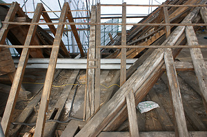 Dachwerk / Ettlinger Schloss, Dachwerk Ostflügel in 76275 Ettlingen (2011 - Burghard Lohrum)