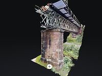 aus 3D-Modell generiert / Eisenbahnüberführung  4880_EÜ-44,790 in 72275 Alpirsbach (23.07.2025 - Kornelius Goetz, denk.mal.digital (UG))