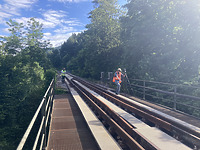 Eisenbahnüberführung  4880_EÜ-44,790 in 72275 Alpirsbach (23.07.2025 - Kornelius Goetz, denk.mal.digital (UG))
