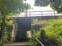 Ansicht von Südosten / Panoramabahn, Eisenbahnüberführung km 6.076 in 70193 Stuttgart-West (03.06.2025 - Amberg Engineering, SWEG)