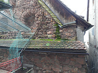 Detailansicht Nordgiebel / Stadtmauer in 77933 Lahr, Lahr/Schwarzwald (2020 - Burghard Lohrum)