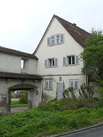 Giebelsansicht / Ehem. Amtsdienerhäuschen, sog. Jägerhaus in 78234 Engen (2024 - Burghard Lohrum)