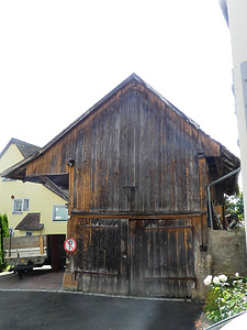 Ansicht östliche Giebelseite / Scheune zu Haus "An der Stalden 12" in 78337 Öhningen (2024 - Burghard Lohrum)
