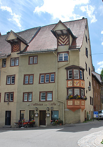 Ansicht von Osten / Gasthaus Rössle in 78628 Rottweil, Altstadt (09.2016 - Katharina Herrmann)