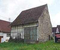 Ansicht von Nordwesten / Scheune in 72172 Mühlheim (06.2024 - Stefan King, Freiburg)