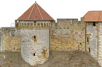 Orthobildplan Innenzwingermauer, Außenseite / Innenzwinger Hohenrechberg in 73529 Schwäbisch Gmünd - Rechberg, Hohenrechberg (April 2023 - Michael Hermann)