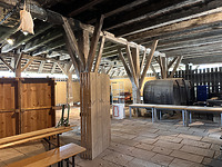 Innenraum der Fachwerkstützenhalle / Kelter in 75210 Keltern-Ellmendingen (07.05.2026 - Jonas Senghaas) Innenraum der Fachwerkstützenhalle / Kelter in 75210 Keltern-Ellmendingen (07.05.2026 - Jonas Senghaas)