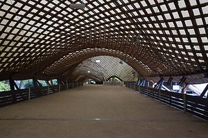 Innenansicht der Südhalle der Multihalle Mannheim / Multihalle Mannheim in 68169 Mannheim, Neckarstadt (25.10.2018 - KB-BM)