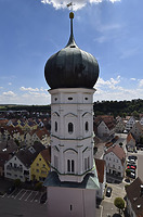 Blick auf den Südturm / Evangelische Stadtkirche St. Maria in 89537 Giengen an der Brenz (06.07.2022 - KB-BM) Blick auf den Südturm / Evangelische Stadtkirche St. Maria in 89537 Giengen an der Brenz (06.07.2022 - KB-BM)