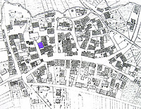 Katasterplan von Altingen um 1830 / Fachwerkhaus in 72119 Ammerbuch - Altingen
