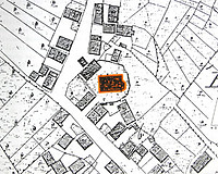 Auschnitt aus dem Urkataster von 1830 / Ev. Veitskirche, Kirchturm in 72147 Nehren Auschnitt aus dem Urkataster von 1830 / Ev. Veitskirche, Kirchturm in 72147 Nehren