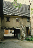 Adelsheim, Pfarrgasse 1; Ansicht Hof / Wohnhaus mit Scheune in 74740 Adelsheim