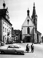Ansicht von West um 1960 (www.bildindex.de) / Dom St. Martin in 72108 Rottenburg am Neckar Ansicht von West um 1960 (www.bildindex.de) / Dom St. Martin in 72108 Rottenburg am Neckar