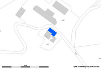 Lageplan (Vorlage LV-BW und RPS LAD) / Fachwerkgebäude an der Südseite der Hofanlage in 72574 Bad Urach - Seeburg, Hofgut Uhenfels