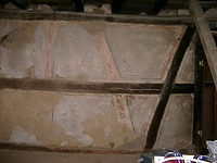 Polychrome Farbfassung von 1599 im 1. DG. / Wohnhaus in 74172 Neckarsulm - Dahenfeld